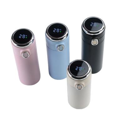 China 2022 Newest Design LED Temperature Display Stainless Steel Tumbler Vacuum Water Bottle PORTABLE for sale