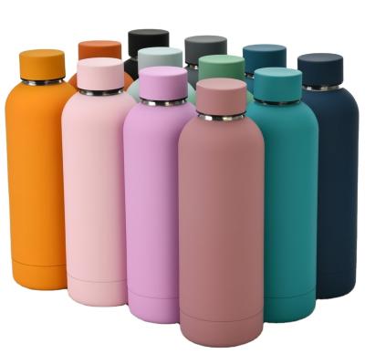 China New Arrival Logo 350ml Matte Surface Sports Travel Mugs Double Wall Stainless Steel Custom Vacuum Kids Thermal Water Bottles for sale