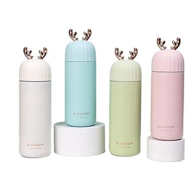 China PORTABLE Christmas Gift Mugs Deer Shape Mugs 400ML Double Wall Stainless Steel Vacuum Thermos Water Bottles for sale