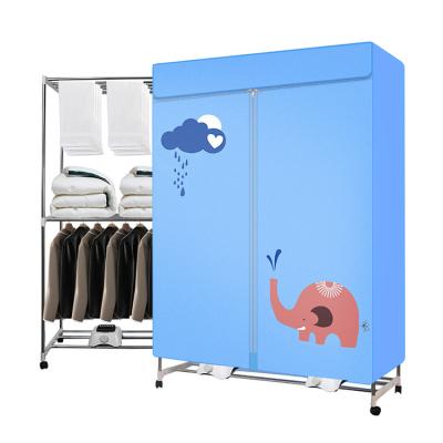 China Hotel Custom Large Capacity Dryer 1000W Electric Clothes Dryer Machine Double Layer Stackable Clothes Drying For Hotel Residence for sale