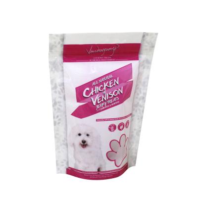 China Safety Factory Wholesale Price Rack Up Pet Treats Pouch Custom Printed Plastic Packaging Bags For Pet Food for sale