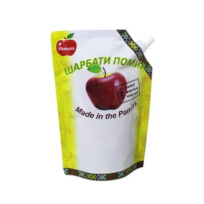 China Customized Liquid Moisture Proof Stand Up Spout Pouch Reusable Juice Drink Food Packaging Bag for sale