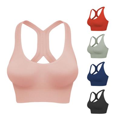 China 2021 Wholesale Fashion Breathable Quick Dry Bra Sports Fitness Popular Sports And Yoga Wear In Stock for sale