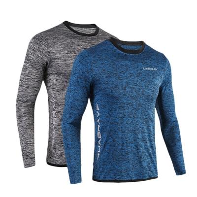 China New Anti-Wrinkle Sports Shirt Men Long Sleeve T-shirt Mens Hoody Compression Gym Outdoorym Sportswear Tights Jogging Shirt for sale