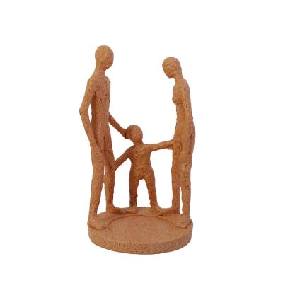 China World Folk Eco-Friendly Statue Polyresin Figurine Family Decoration Handmade Home for sale