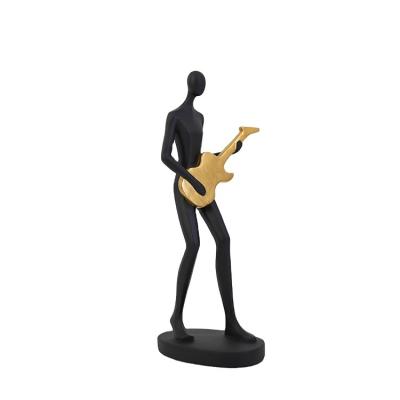 China Eclectic Wholesale Custom Make Resin Musician Sculpture Crafts For Home Decoration for sale