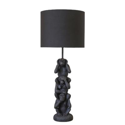 China Bedroom Eclectic High Quality Gold Resin Hotel Table Lamp Fancy Animal Floor Lamp for sale