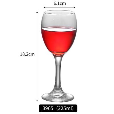 China Affordable and practical large capacity wholesale red wine goblet wine glass set household banquet goblet glass set for sale