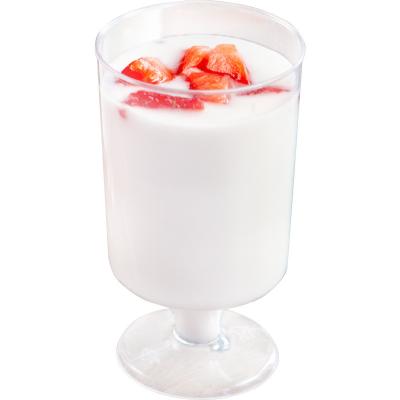 China Creative Glass Foam Pudding Cup 100ml Small Wine Foam Pudding Jelly Cup Disposable Plastic Cup for sale