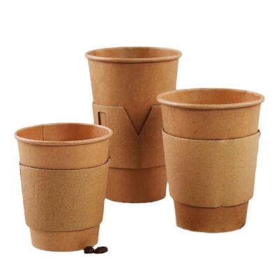 China Coffee. Tea. The water. to drink. jujce brown paper cup disposable LOGO customized double layer insulated coffee cups disposable paper cup raw material for sale