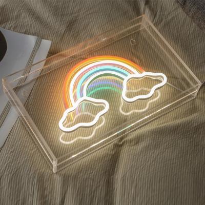 China Hard Box Neon Sign Customize Design Acrylic Led Neon Lights Acrylic Box Sign Light For Room for sale