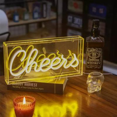 China China Sign Flex Acrylic Neon Sign For Happy Birthday Home & Bar Custom Hard Led Birthday for sale