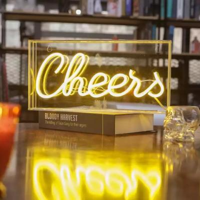 China Tough Custom Shop Led Name Neon Sign Acrylic Cherry For Decoration Or Business for sale