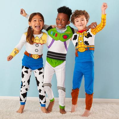 China High-quality children's casual home wear spring and autumn basing shirt children's pajamas factory wholesale for sale