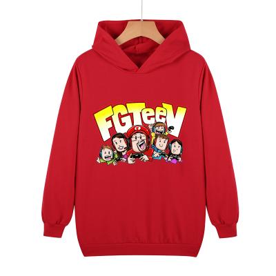 China Fashion Hot Anti-pilling GURKEY FGTeeV HOUSE GURKEY FGTeeV Copy Tops Casual Kids Autumn Clothes Boy Girl Teens Pullover Hoodie for sale