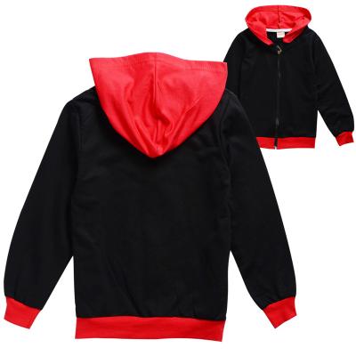 China Viable High Quality Custom Made Kids Fashion Zipper Logo Zipper Hoodie Girl Cotton Fashion Cotton Jacket Coat for sale