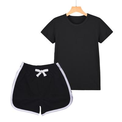 China 2021 Fashion Casual Cotton Boys' T-shirt Set Little Kids Clothes Kids Clothing Boutique 2pcs Suit for sale