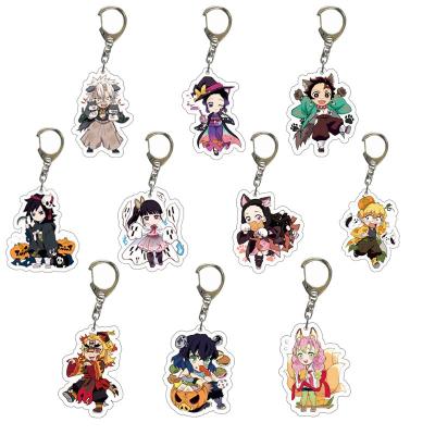 China Cartoon Toy Demon Slayer : Kimetsu no Yaiba keychains key chain manufacturer acrylic cheap keychain designers for k bag custom key chain for sale