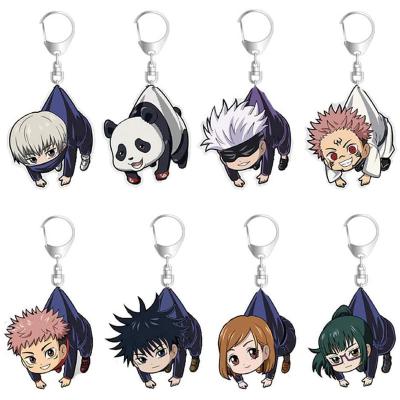 China Toy Maker Cheap Designers Key Chain Jujutsu Kaisen Keychain Pendant Itadori Yuji Satoru Anime Acrylic Keychains Cartoon Pendant for sale