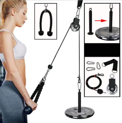 China Fitness and Salon Lift Pulley System Cable Pulley Machine with Loading Pin for Triceps Pull Down Shoulder-home Gym Equipment for sale