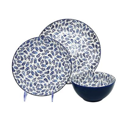 China Viable We Are Factory Custom Design Print High End Sheet Safety 8 Inch 9 Inch Ceramic Dish And Bowl Sets for sale