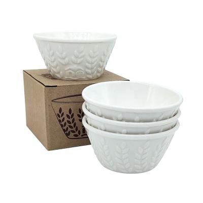 China Sustainable Custom Hotel Embossed Luxurious Ceramic Sauce Bowl Flavored Dish For Restaurant for sale