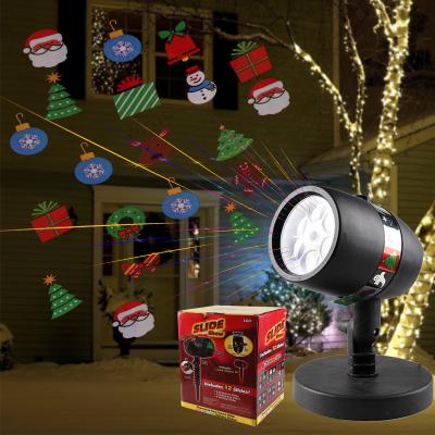 China Modern Hot Selling Christmas Projector LED Light Kids Birthday Gift Lamp with 12 Full Color Slides for Party Halloween Christmas for sale