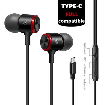 China In-Ear In-Ear Type-C Full Earphone Digital Cable Control Compatible Lossless Audio Earbuds With DAC Chip Microphone for sale