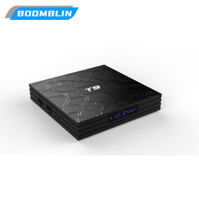 China RK3318 Android 9.0 TV Box T9 Quad Core 4G/32G USB 3.0 Smart 4K Set Top Box Android9.0 2.4G/5G Dual WIFI T9 for sale