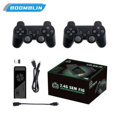 China Support Multi Players Christmas Gifts M8 For PS1 64GB Retro 10000 Games Boy 4K HD Video Game Console 2.4G Double Wireless Controller Game Stick for sale