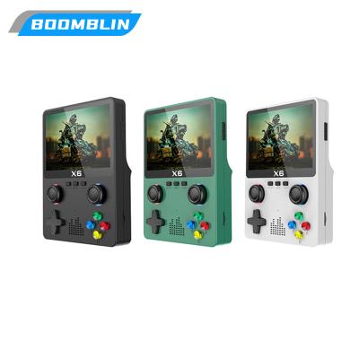 China Retro Game Playing X6 40000 In 1 MINI Games Handheld Game Console Players Portable Retro Video 8 Bit 3.0 Inch Color LCD Screen GameBoy for sale