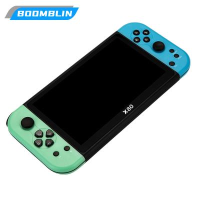 China Retro Game Playing Portable X80 Plus 5.1 Inch Gaming Consol Retro Handheld PSP Retro Video Game Console for sale