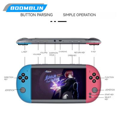 China Retro Game Playing 7inch Q700 Super Console 21 game video game console with save games function for sale