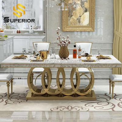 China Hotel Lobby Large Gold Adjustable Glass Top Wedding Table Modern Elegant Style (Other) for sale