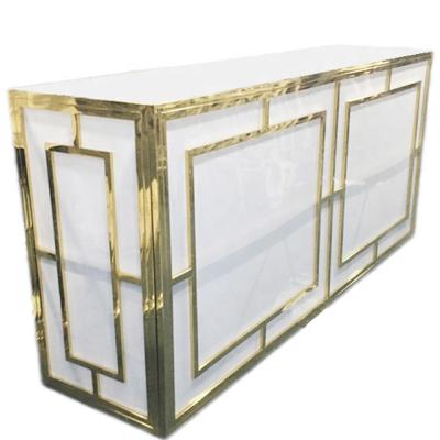 China Modern Luxury Golden Villa Home Retro Bar Counter for sale