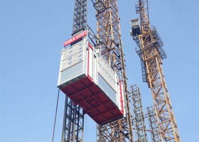 China Twin Tower Construction Material Lifting Hoist With Rack And Pinion Driven System for sale