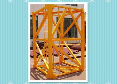 China Steel Building Crane Mast Section , Mast Tower Crane Model Climbing Platform for sale