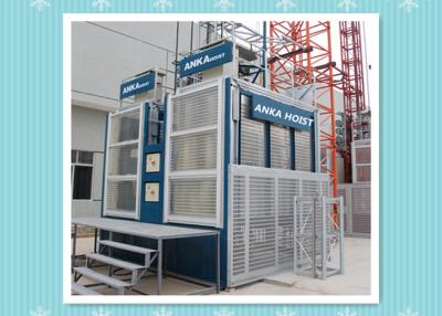 China 2 Cabin Man Material Hoist , Material Hoists Construction 40M / Min VFC Control for sale