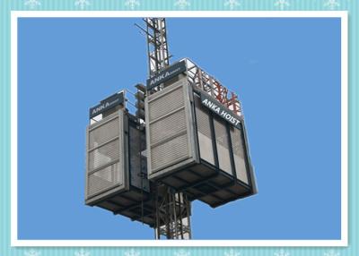 China Solid Structure Rack And Pinion Building Hoist Elevator 3000kg Load Capacity for sale