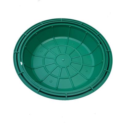 China Durable High Quality Round Custom Plastic Grass Planting Manhole Cover With Long Use Time for sale