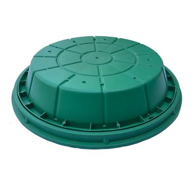 China Customized Durable And Green Durable Safe Round Compound Plastic Planting Manhole Covers For Garden for sale