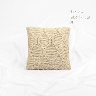 China Modern Chunky Knit Fall Christmas Throw Anti-pilling Couch Pillow Cushion Covers Decorative 18 x 18 for sale