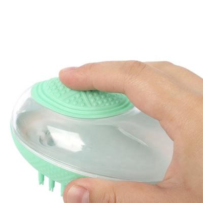 China Stored Pet Supplies Storable Bath Brush Massage Comb Body Wash Silicone Brush Universal for Cats and Dogs for sale