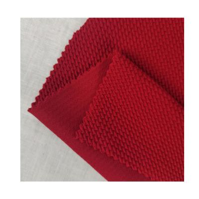 China Big Price Soft Red Custom Clothing Fabric 97%t 3%sp Soft Comfortable Fabric for sale