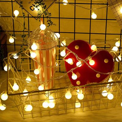 China String Light Christmas Decorations Party Led Bulb Lights Room Decor Ball Patio String Lights Decorative Lights for sale