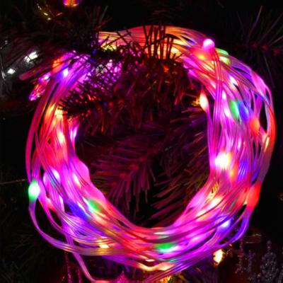 China IP44 USB LED String Light Waterproof PVC Copper Coated String Lights RGB String Light For Decoration for sale