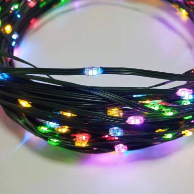 China STRING LIGHT Multicolor Christmas Decorations Easy Shaped Copper Wire PVC Coated String Light for sale