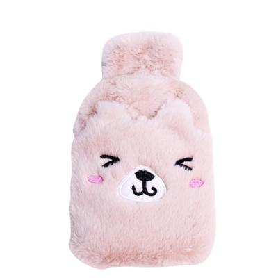 China Custom Hot-selling Corduroy Cute Cartoon Cute Plush Animal Hot Water Bag With Plush Cover for sale