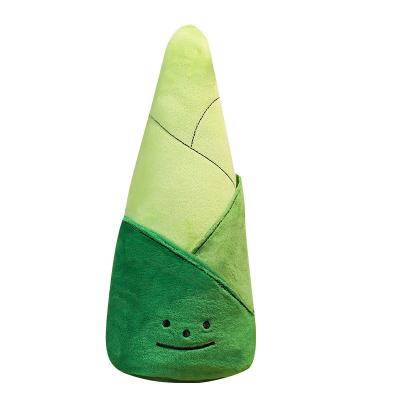 China New Soft Plush Cute Vegetable And Fruit Bamboo Shoot Pillow Flower Bud Plush Toy for sale