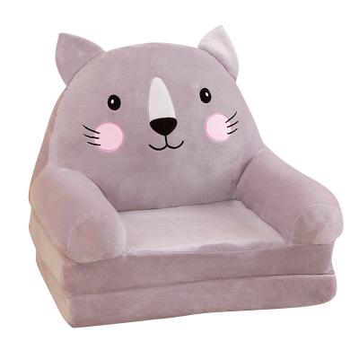 China Folding Plush Fashion Plush Seat Chair Child Plush Chairs Animal Cartoon Sofa For Living Room for sale